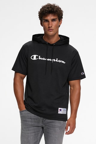 Sweater met capuchon - Zwart