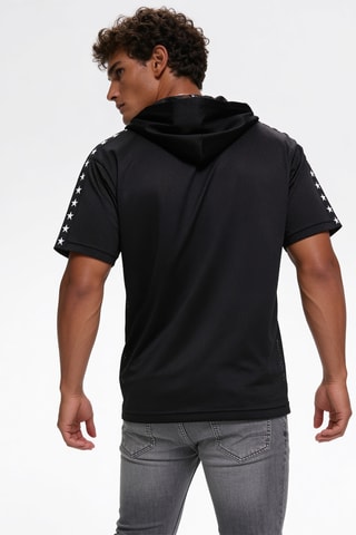 Sweater met capuchon - Zwart
