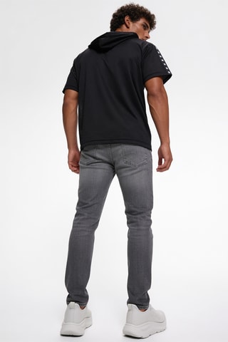 Sweater met capuchon - Zwart