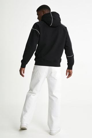Sweater met capuchon - Zwart