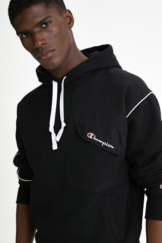 Sweater met capuchon - Zwart