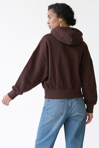 Sweater met capuchon - Bruin
