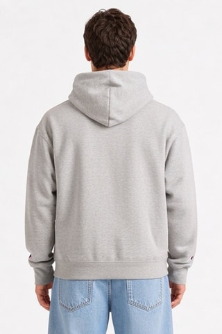 Sweater met capuchon - Gemêleerd Grijs