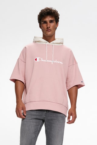 Sweater met capuchon - Lichtroze