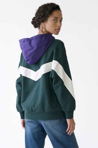 Sweater met capuchon - Groen