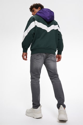 Sweater met capuchon - Groen