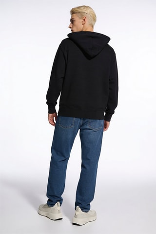Sweater met capuchon - Zwart