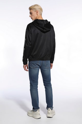 Sweater met capuchon - Zwart