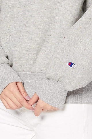 Sweater met capuchon - Gemêleerd Lichtgrijs