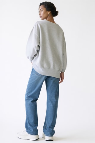 Sweater - Gemêleerd Lichtgrijs