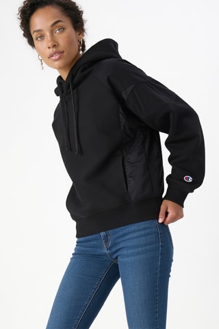 Sweater met capuchon - Zwart