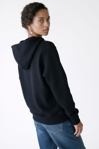Sweater met capuchon - Zwart