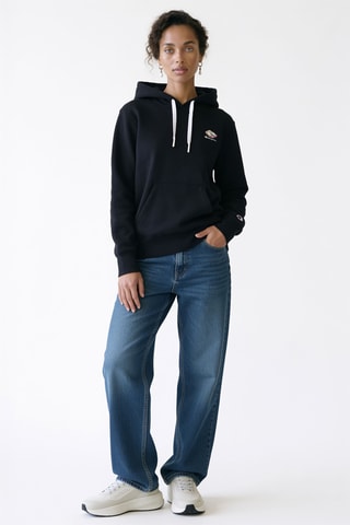 Sweater met capuchon - Zwart