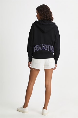Sweater met capuchon - Zwart