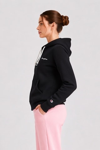 Sweater met capuchon - Zwart