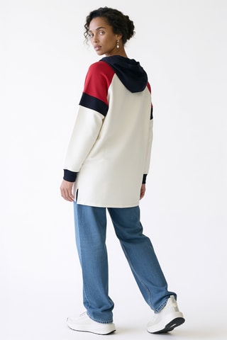 Sweater met capuchon - Wit