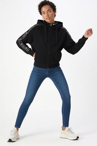 Sweater met capuchon - Zwart