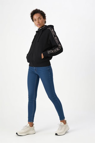 Sweater met capuchon - Zwart