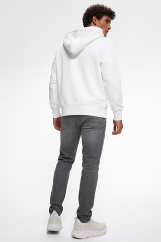Sweater met capuchon - Wit