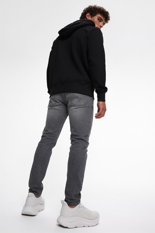 Sweater met capuchon - Zwart