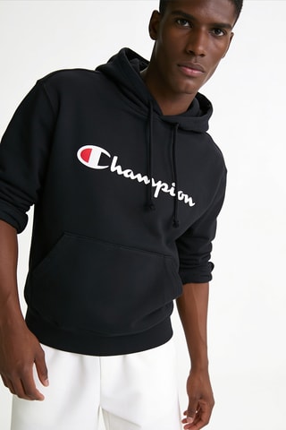 Sweater met capuchon - Zwart