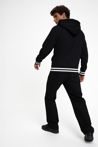 Sweater met capuchon - Zwart