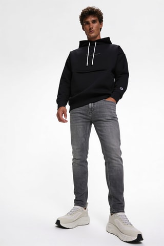 Sweater met capuchon - Zwart