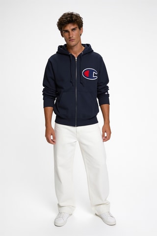 Sweater met capuchon - Marineblauw