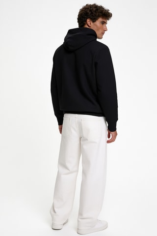 Sweater met capuchon - Zwart
