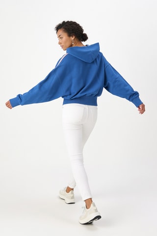 Sweater met capuchon - Kobaltblauw