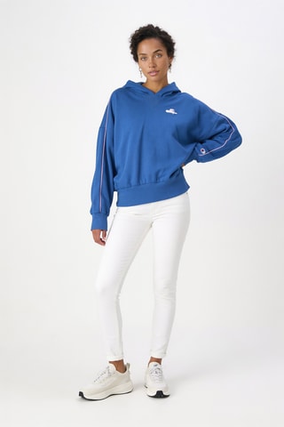 Sweater met capuchon - Kobaltblauw