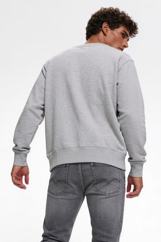 Sweater - Gemêleerd Lichtgrijs