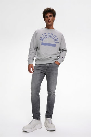 Sweater - Gemêleerd Lichtgrijs