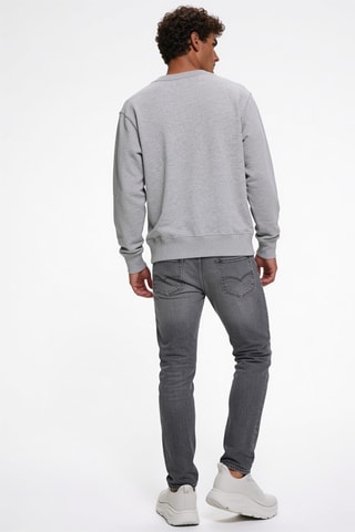 Sweater - Gemêleerd Lichtgrijs