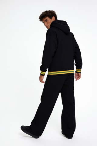 Sweater met capuchon - Zwart
