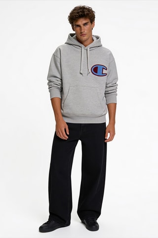 Sweater met capuchon - Lichtgrijs