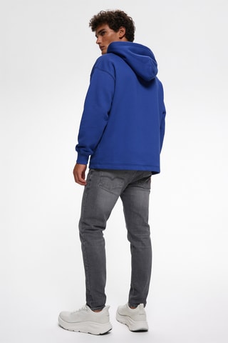 Sweat à capuche - Bleu roi