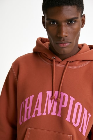 Sweater met capuchon - Steenrood