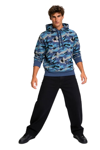 Sweater met capuchon - Lichtblauw