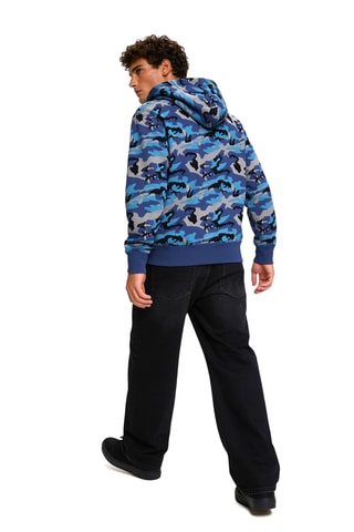 Sweater met capuchon - Lichtblauw