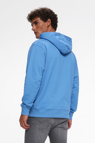 Sweater met capuchon - Blauw