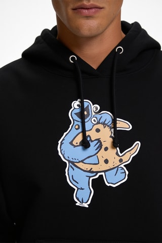 Sweater met capuchon - Zwart