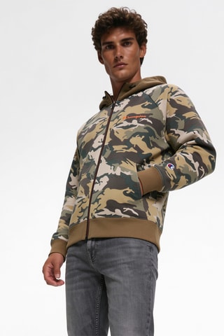 Sweater met capuchon - Donkergroen
