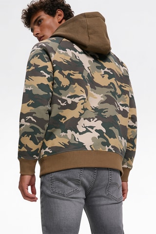 Sweater met capuchon - Donkergroen