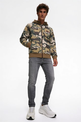 Sweater met capuchon - Donkergroen