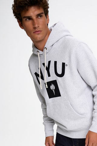 Sweater met capuchon - Lichtgrijs
