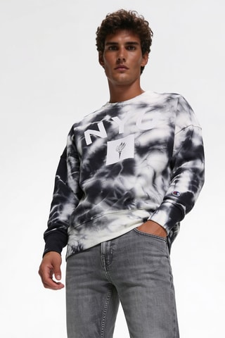 Sweater Tie and Dye- Wit en Zwart