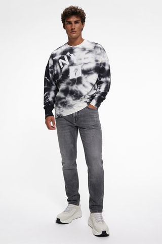 Sweater Tie and Dye- Wit en Zwart