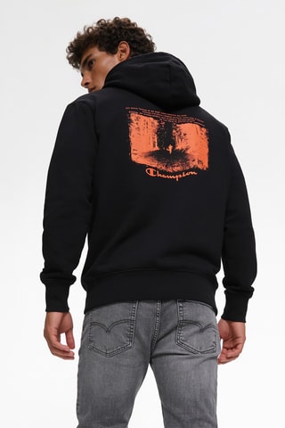 Sweater met capuchon - Zwart