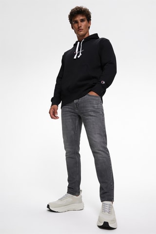 Sweater met capuchon - Zwart